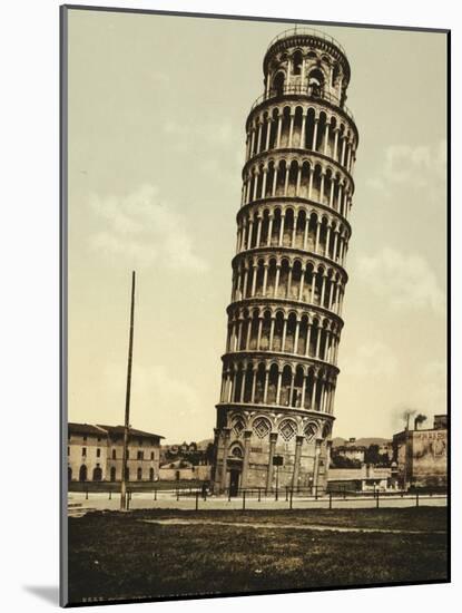 The Leaning Tower, Pisa, Italy, c.1890-c.1900-null-Mounted Photographic Print