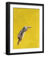 The Leap-Yellow-Tim Hayward-Framed Giclee Print