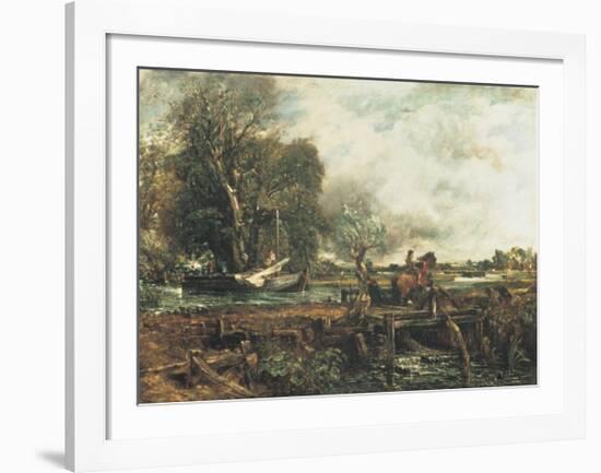 The Leaping Horse-John Constable-Framed Art Print