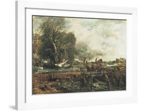 The Leaping Horse-John Constable-Framed Art Print