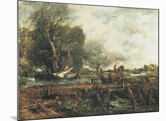 The Leaping Horse-John Constable-Mounted Art Print