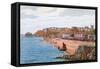 The Leas from Harbour, Folkestone-Alfred Robert Quinton-Framed Stretched Canvas