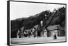 The Leas, the Cliff Railway Folkestone Kent-null-Framed Stretched Canvas