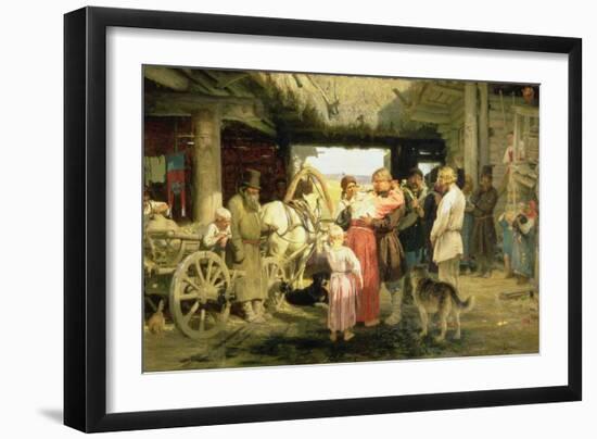 The Leave-Taking of the New Recruit, 1879-Ilya Efimovich Repin-Framed Giclee Print