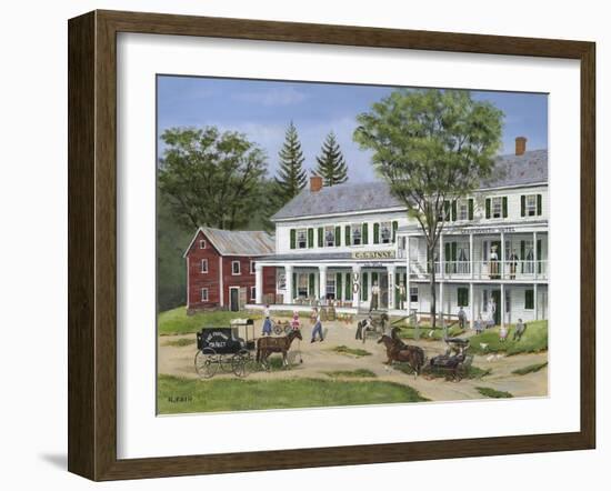 The Leavenworth Hotel-1800's-Bob Fair-Framed Giclee Print