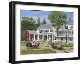 The Leavenworth Hotel-1800's-Bob Fair-Framed Giclee Print