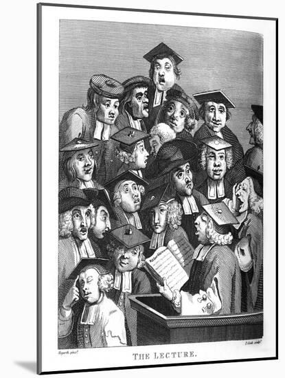 The Lecture by William Hogarth-William Hogarth-Mounted Giclee Print
