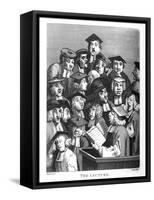 The Lecture by William Hogarth-William Hogarth-Framed Stretched Canvas