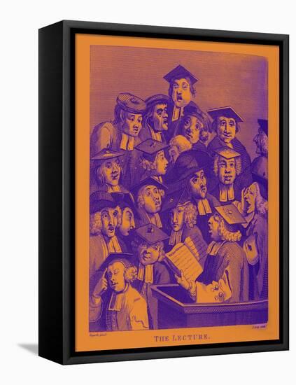 The Lecture by William Hogarth-William Hogarth-Framed Stretched Canvas