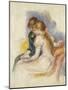 The Lecture; La Lecture, 1890-Pierre-Auguste Renoir-Mounted Giclee Print