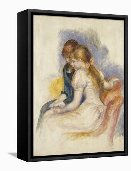 The Lecture; La Lecture, 1890-Pierre-Auguste Renoir-Framed Stretched Canvas