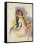 The Lecture-Pierre-Auguste Renoir-Framed Stretched Canvas