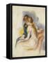 The Lecture-Pierre-Auguste Renoir-Framed Stretched Canvas