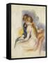 The Lecture-Pierre-Auguste Renoir-Framed Stretched Canvas