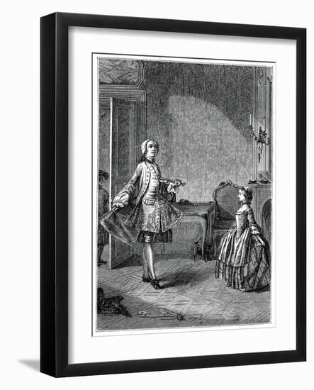 The Lecture-Cazot-Framed Giclee Print