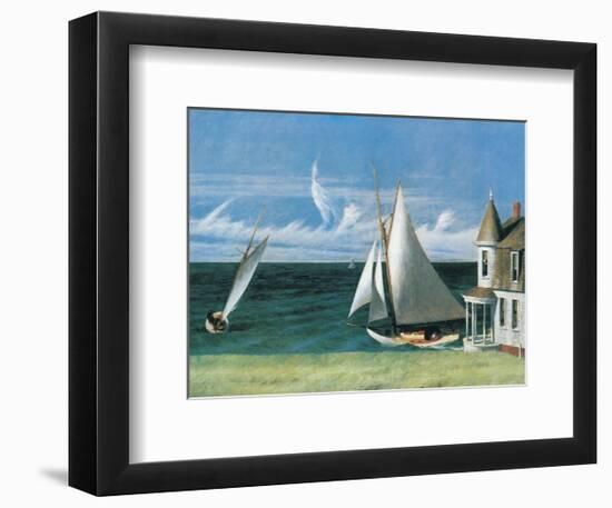 The Lee Shore-Edward Hopper-Framed Art Print