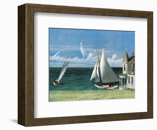 The Lee Shore-Edward Hopper-Framed Art Print