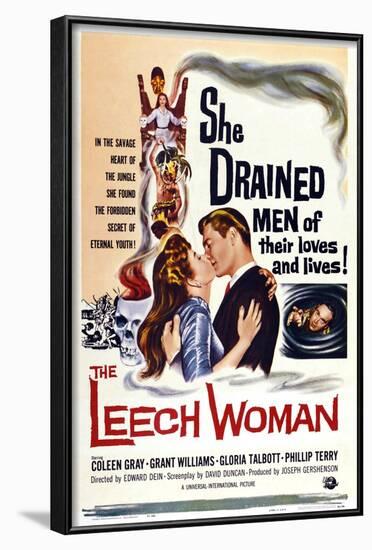 The Leech Woman, from Left: Coleen Gray, Grant Williams, 1960-null-Framed Art Print