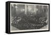 The Leeds Musical Festival, a Concert in the Town Hall-null-Framed Stretched Canvas