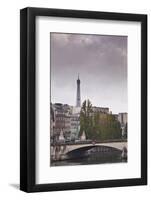 The Left Bank and the Eiffel Tower on a Rainy Day, Paris, France, Europe-Julian Elliott-Framed Photographic Print