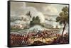 The Left Wing of the British Army, at Battle of Waterloo, 1815, J. Jenkins, Engrave, T. Sutherland-William Heath-Framed Stretched Canvas