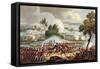 The Left Wing of the British Army, at Battle of Waterloo, 1815, J. Jenkins, Engrave, T. Sutherland-William Heath-Framed Stretched Canvas