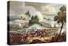 The Left Wing of the British Army, at Battle of Waterloo, 1815, J. Jenkins, Engrave, T. Sutherland-William Heath-Stretched Canvas