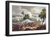 'The Left Wing of the British army in Action at the Battle of Waterloo, June 18th 1815-Thomas Sutherland-Framed Giclee Print