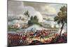 'The Left Wing of the British army in Action at the Battle of Waterloo, June 18th 1815-Thomas Sutherland-Mounted Giclee Print