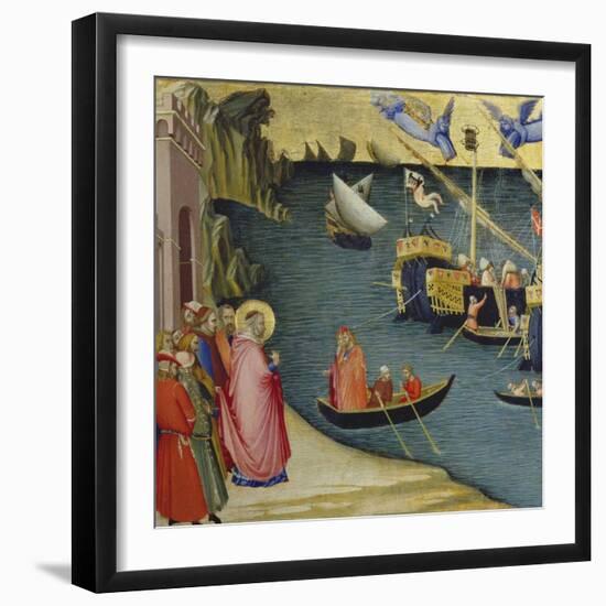 The Legend of Saint Nicholas-Ambrogio Lorenzetti-Framed Giclee Print