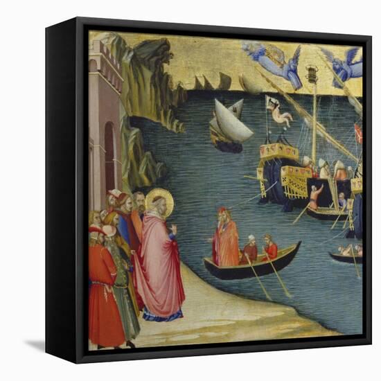 The Legend of Saint Nicholas-Ambrogio Lorenzetti-Framed Stretched Canvas