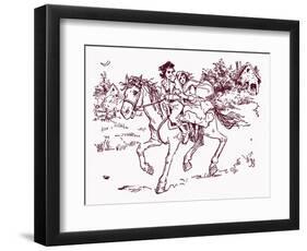 'The legend of Sleepy Hollow'-Frances Brundage-Framed Giclee Print