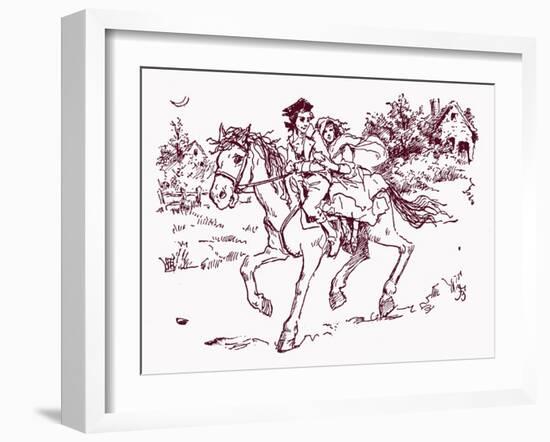 'The legend of Sleepy Hollow'-Frances Brundage-Framed Giclee Print