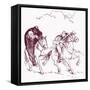 'The legend of Sleepy Hollow'-Frances Brundage-Framed Stretched Canvas