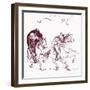 'The legend of Sleepy Hollow'-Frances Brundage-Framed Giclee Print