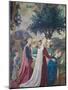 The Legend of the Cross, Adoration of the Holy Wood and Meeting of Solomon and Queen of Sheba-Piero della Francesca-Mounted Giclee Print