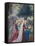 The Legend of the Cross, Adoration of the Holy Wood and Meeting of Solomon and Queen of Sheba-Piero della Francesca-Framed Stretched Canvas