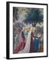 The Legend of the Cross, Adoration of the Holy Wood and Meeting of Solomon and Queen of Sheba-Piero della Francesca-Framed Giclee Print