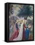 The Legend of the Cross, Adoration of the Holy Wood and Meeting of Solomon and Queen of Sheba-Piero della Francesca-Framed Stretched Canvas