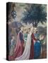 The Legend of the Cross, Adoration of the Holy Wood and Meeting of Solomon and Queen of Sheba-Piero della Francesca-Stretched Canvas