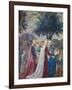 The Legend of the Cross, Adoration of the Holy Wood and Meeting of Solomon and Queen of Sheba-Piero della Francesca-Framed Giclee Print