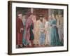 The Legend of the Cross, Adoration of the Holy Wood and Meeting of Solomon and Queen of Sheba-Piero della Francesca-Framed Giclee Print