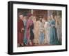 The Legend of the Cross, Adoration of the Holy Wood and Meeting of Solomon and Queen of Sheba-Piero della Francesca-Framed Giclee Print