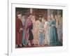 The Legend of the Cross, Adoration of the Holy Wood and Meeting of Solomon and Queen of Sheba-Piero della Francesca-Framed Giclee Print