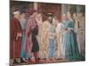 The Legend of the Cross, Adoration of the Holy Wood and Meeting of Solomon and Queen of Sheba-Piero della Francesca-Mounted Giclee Print