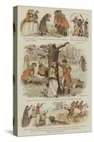 The Legend of the Laughing Oak-Randolph Caldecott-Stretched Canvas