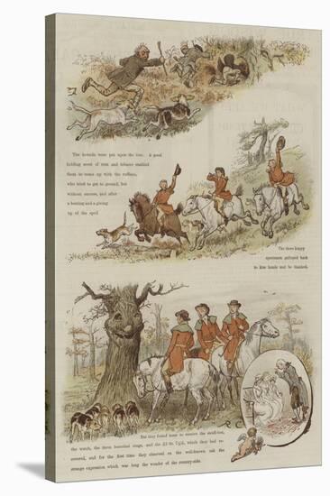 The Legend of the Laughing Oak-Randolph Caldecott-Stretched Canvas