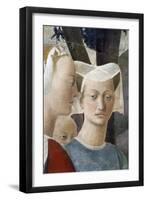 The Legend of the True Cross, the Queen of Sheba Worshipping the Wood of the Cross-Piero della Francesca-Framed Giclee Print