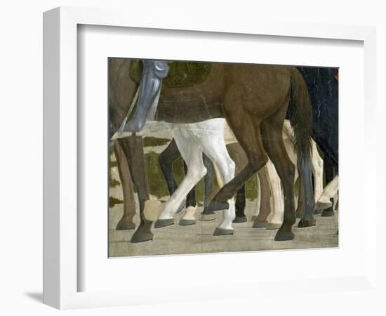 The Legend of the True Cross, the Victory of Constantine at the Battle of the Milvian Bridge-Francesca-Framed Giclee Print