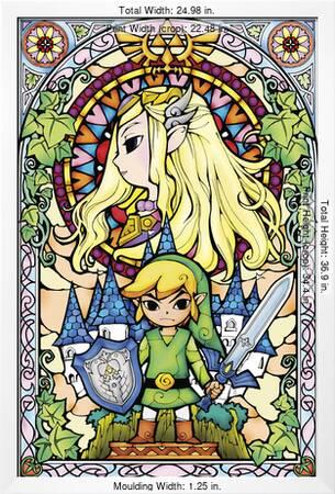 The Legend Of Zelda Stained Glass Posters Allposters Com